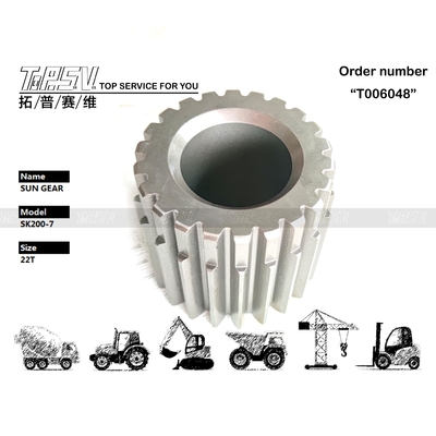 Yüksek Hassasiyetli SK200-7 Ekskavatör Seyahat 2 Kademeli Güneş Dişlisi Kolay Kurulum