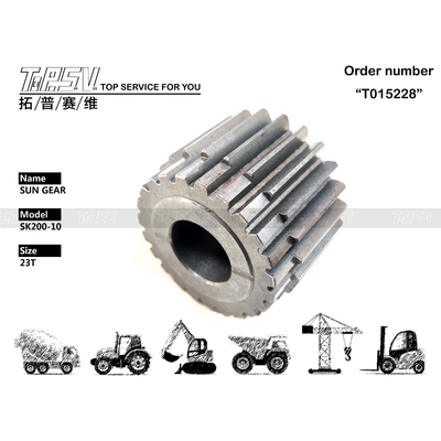 SK200-10 Ekskavatör Swing 2 Aşama Güneş Düğmesi Motoru ve Gezegen Redüktörü