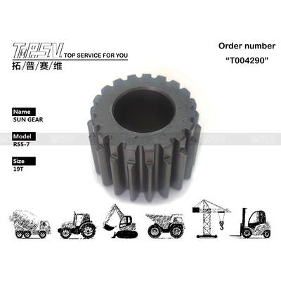 HHI-05-WP11 Gezegen Redüktörü R55 Kazıcı Swing 2 Aşama Güneş Düğmesi Parçaları Siyah Renkli