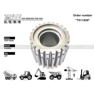 367-8368 Renkli Siyah E320D2 Ekskavatör Salıncak 2 Kademeli Güneş Dişlisi, Makine Tamir Atölyelerinde Gezegen Redüktör için