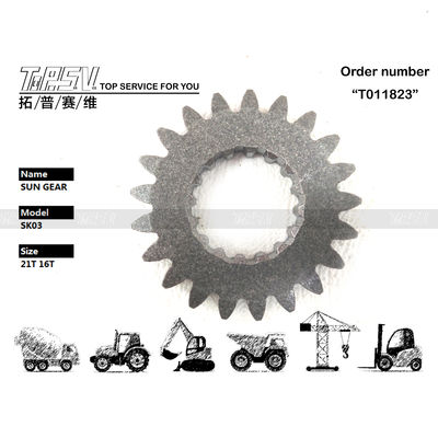 Hidrolik Motor Tahrikli SK03 Ekskavatör Salıncak 1 Kademeli Güneş Dişlisi, Makine Tamirhaneleri Kurulumu İçin