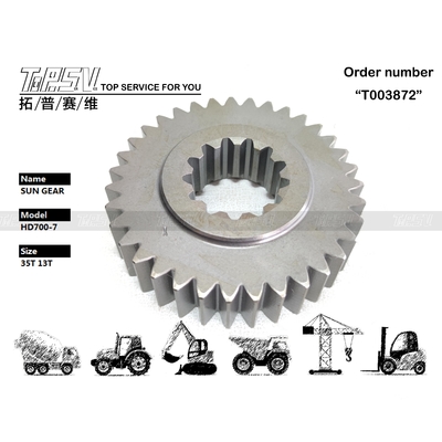 Çelik HD700-7 Ekskavatör Salıncak 1 Kademeli Güneş Dişlisi Hidrolik Motor Tahriki Birçok Ekskavatör Modeliyle Uyumlu