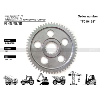 Planetary Redüktör Tipi E70 Ekskavatör Salıncak Güneş Dişli Redüktör Dişli Parçaları Yüksek Dayanıklılıkla