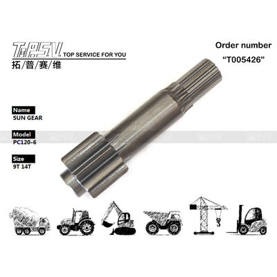 İşlem Görmüş Çanta Siyah Renk PC120-6 Ekskavatör Seyahat 1 Kademe Güneş Dişli Parçaları Nakliye Ambalajı İçin