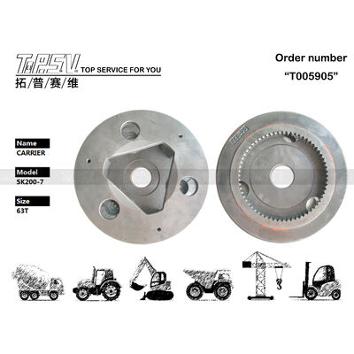 YN53D00008S011 Çelik SK200-7 Ekskavator Seyahat Aygıtı 2 Aşama Taşıyıcı Siyah Renk Kesinlikli Mühendislik Bileşeni Düzgün Hareket ve Uzun Hizmet Ömrünü Sağlayan