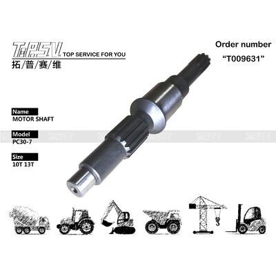 Hydraulic Motor Drive PC30-6 Excavator Travel Motor Shaft Pump Parts Steel Material Suitable for Robust Hydraulic Systems in Excavators