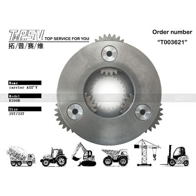 E200B Ekskavator Swing 1 Stage Carrier ASSY Swing Drive Excavator yedek parçaları için parçalar