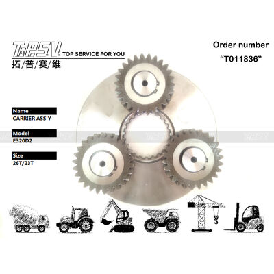 E320D2 Ekskavator Swing 1 Stage Carrier ASSY Swing Drive için ekskavator yedek parçaları