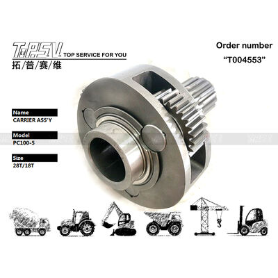 PC120-5 Ekskavatör Döner Taşıyıcı ASSY Döner Tahrikli Ekskavatör Yedek Parçaları İçin Parçalar