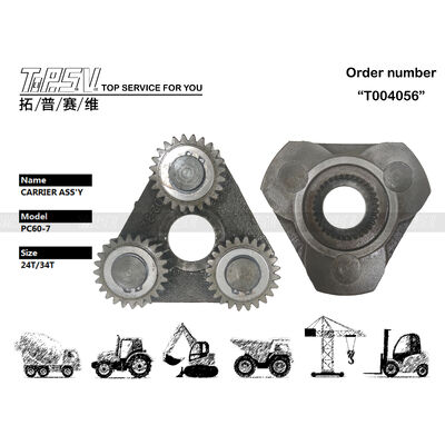 PC60-7 Ekskavatör Salıncak 2 Kademeli Taşıyıcı ASSY Salıncak Tahrik Ekskavatör Yedek Parçaları İçin Parçalar
