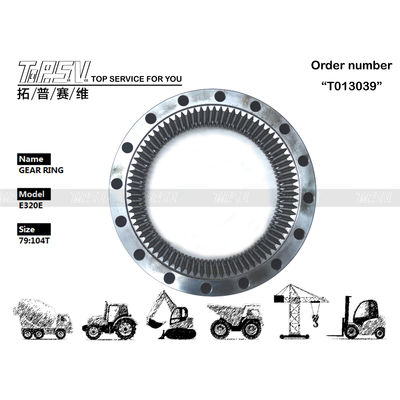 Kalite  E320E Excavator Travel Steel Gear Ring 267-6783 Gear Meshing Installation Fabrika
