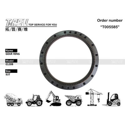 099-0206 Kazı makinesi Swing Ring Gear Caterpillar E120B 93T için kolay kurulum