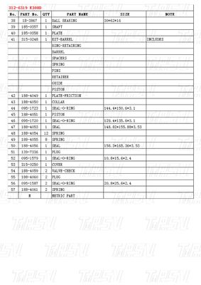 Katalog Özel Renkli Kazıcı Swing Drives Reducer 312-6319 E308D