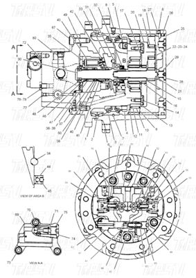 194-6469 Kurulum Kataloğunda Bolt ile Optimized Final Drive Reducers E303