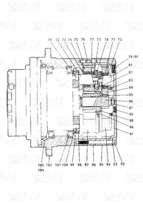E120B Katalog 099-4141 Ağır Çalışmalı Çelik Ekskavatör Son Sürücü Motoru