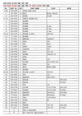 Kazı makinesi salıncak sürücüler boyalı renkte 099-0229 Katalog E120B