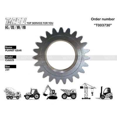 Çelik CLG225 Gezegen Döşeme Montajı Siyah 1Stage Ekskavator Swing Gear