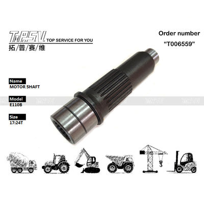 107-6556 Seyahat Ekskavatörler için hidrolik motor şaftları E315 Isı işleme