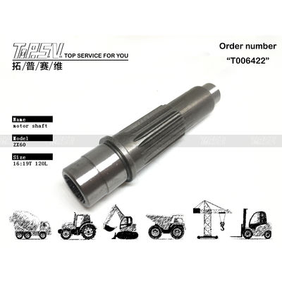 0629801 ZX60 Ekskavatörün Transmisyon Sistemi için Excavator Final Drive Shaft