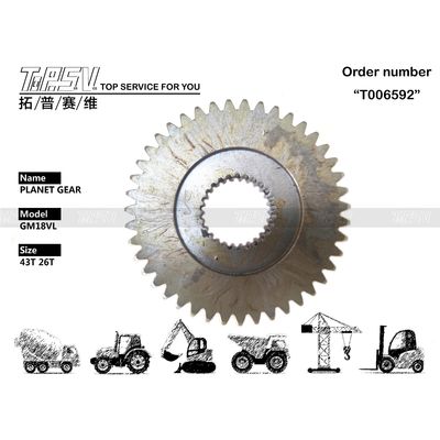 Daha pürüzsüz aktarım için sağlam siyah ekskavator sürücü motor kutusu PC120-6 Travel Planet Gear