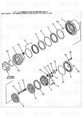 Hidrolik kazık makinesi Swing Travel Drive Katalog dişlileri