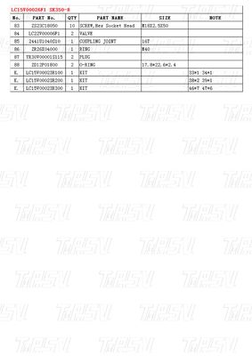 Siyah Renk LC15V00026F1 SK350-8 Ekskavator Final Drive Performans için Katalog Parçaları