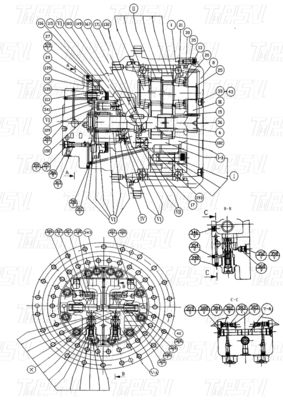 Ahşap Kutusu 11C0264 CLG225C Ekskavatör Swing Drive Katalog Gear Kutusu Ulaşım Paketlemesi Modele bağlı olarak değişir
