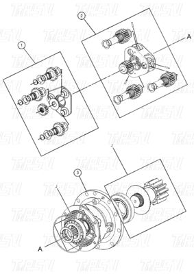 486-1577 Makine Tamirhaneleri için Ekskavatör Swing Drive için Çelik Bolt