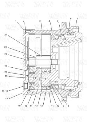 Özel Bolt On Hydraulic Swing Motor Travel Motor Drive Katalog Excavator Travel Systems için