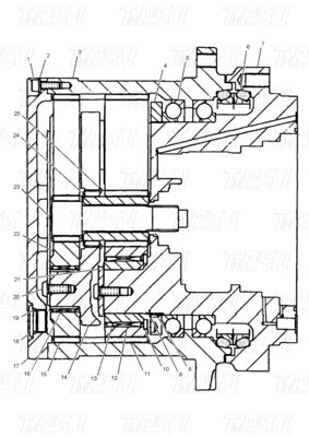Çelik Bolt On Excavator Swing Drives / Seyahat Motorları