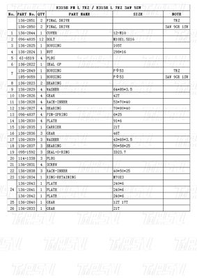 Kurulumda Bolt 136-2850 E315B Ekskavator Seyahat Sürücüsü Katalog Motoru Gezegen Redüktörü ile