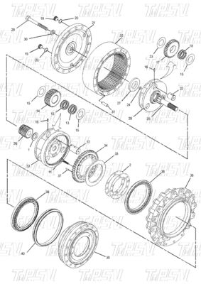 Güvenilir 350-0452 E315D Ekskavator Seyahat Sürücüsü Katalog Motor Parçaları Ekskavator Swing Reducer