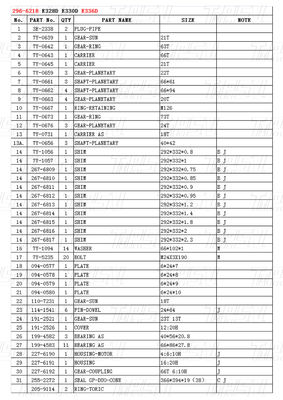 Hidrolik 296-6218 E336D Ekskavatör Seyahat Sürücüleri Montajında Boltlu Ekskavatörler için Katalog
