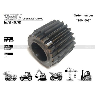 Ağır Güçlü Çelik XE150D Ekskavator Swing 2 Aşama Ekskavator Şanzımanları için Güneş Dişlileri