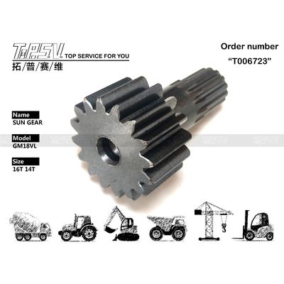TZ263B1006-01 Siyah GM18VL Kazıcı Seyahat Güneş Düğmesi Siyah Renkli Hidrolik Motor Sürüşü ile Görüntü Görünümü