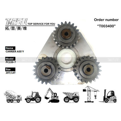 Gezegen Redüktörü ve Hidrolik Motor Sürücüsü PC220-7 Kazı makinesi 1 Aşama Taşıyıcı ASSY Düzgün Performans için