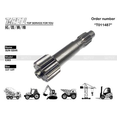 E303 Excavator Travel 1 Stage Sun Gear Gear Box Makine Tamirhaneleri için