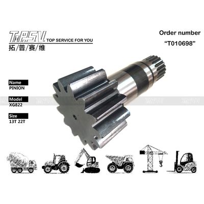 XG822 EXKAVATOR Swing Pinion yedek parçaları Çelik makine tamirhaneleri için elektronik parçalar Temel bileşenler