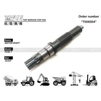 TZ500D2002-00 Düğüm Ağı Kurulum PC60-7 Kazıcı Seyahat Motoru Yüksek hassasiyet ve uyumluluğu ile motor şaftı pompa parçaları