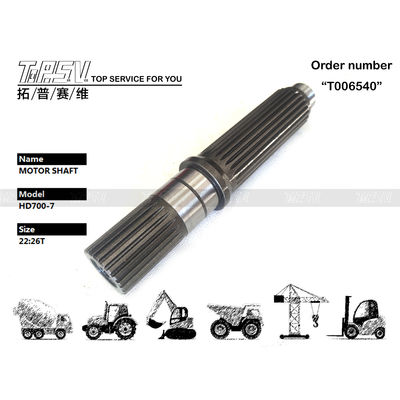 Yüksek hassasiyetli hidrolik pompa HD700-7 kazıcı seyahat motoru şaftı