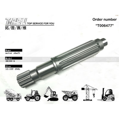 YN15V00017S009 SK200-6 Ekskavatör Yolculuğu Motor Çubuğu, Ekskavatör Makineleri Isı İşleme ve Delek Mesh Kurulumları için