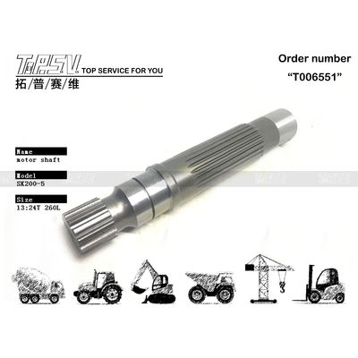 YN15V00003S009 Siyah Hidrolik Pompa SK200-5 Kazı Makinesi Seyahat Motor Çubukları Yüksek Dayanıklılık
