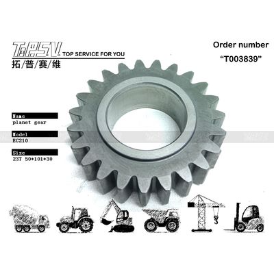 SA7118-30420 Yol Mühendisliği İnşaat Vakfı EC210B Kazı makinesi Swing 1 Stage Planet Reducer Forging tekniği ile dişli parçaları