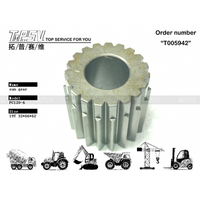 PC120-6 Ekskavatör Seyahat 2 Kademeli Güneş Dişli Tahrik Motoru Ağır Hizmet İnşaatında