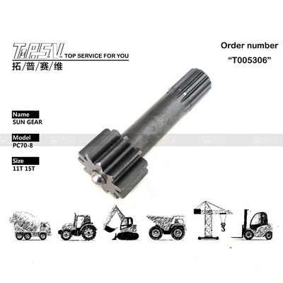 Ekskavatör PC70-8 için Güneş Dişlisi Siyah Gezegen Redüktör