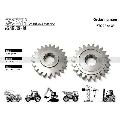 VOE14515056 Siyah EC360D Ekskavatör Seyahat 1 Kademe Güneş Dişlisi Gezegen Redüktör Ekskavatör Şanzıman Sistemi için