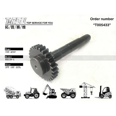 2025958 Boyutuna Bağlı EX120-1 Ekskavatör Seyahat 1 Kademe Güneş Dişlisi Parçaları, Yüksek Dayanıklılık için Siyah Renkte