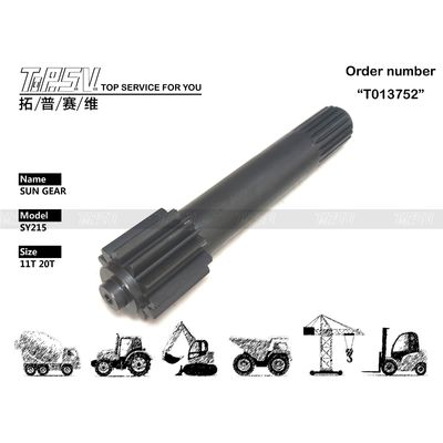 Planetary Redüktör Performansı SY215 Ekskavatör Seyahat 1 Kademeli Güneş Dişlisi Çeşitli Modeller İçin Yüksek Dayanıklılık ve Uygunluk