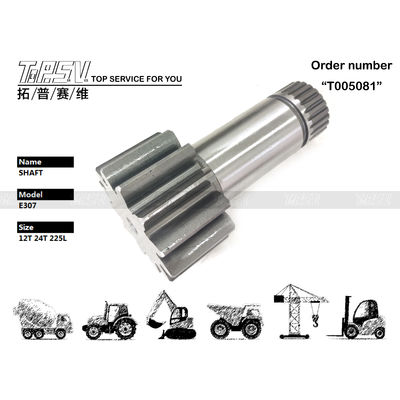 5I-9287 Profesyonel E307 Ekskavatör Swing Pinion Mekanlardaki Isı İşlemleri İçin Mekanik Parçaları