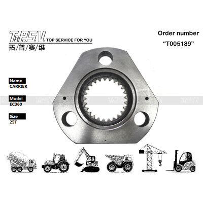Hidrolik motor sürücüsü EC290BLC Kazıcı Seyahat 1 Aşama Taşıyıcı Siyah Renk Uzun kullanım ömrü olan ağır görevli inşaat ekipmanı parçası